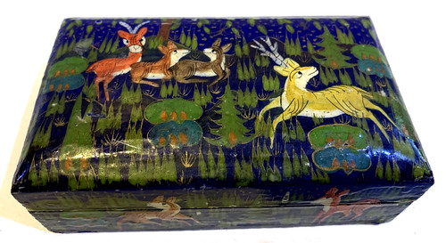Vintage hand painted lacquered - vintage,