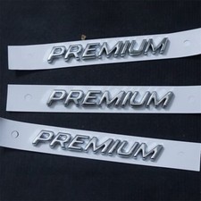 3x Big Chrome Silver PREMIUM