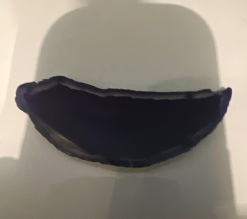 Polished natural agate slice - natural,