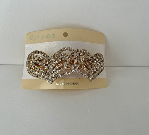 Crystal rhinestone hair clip - rhinestone,
