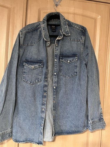 Zara men denim shirt large - men's,