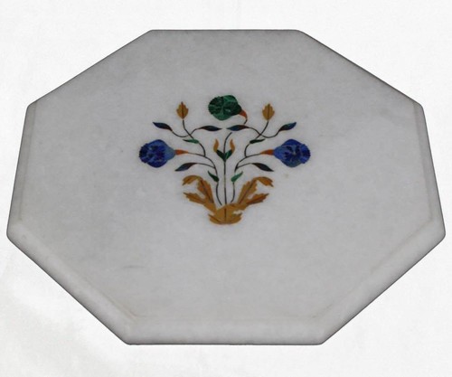 White marble top - white,