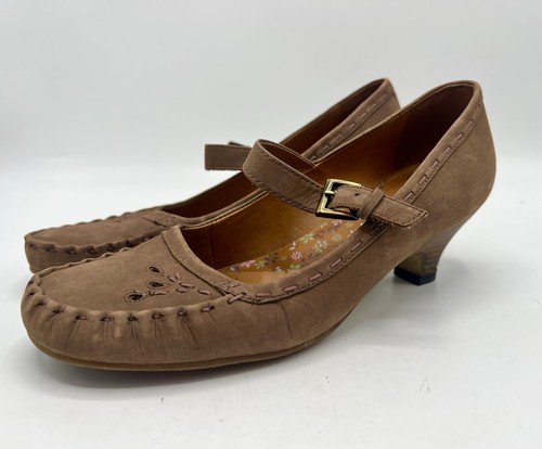 Clarks brown nubuck leather - clarks,