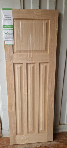Oak edwardian panel fd30 - edwardian, 4