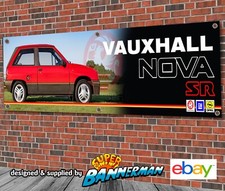 Vauxhall Nova SR Banner for Garage, Workshop, Showroom
