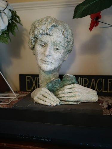 Sculpture bust roman head - sculpture,