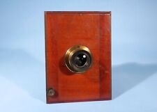 Brass f/8 Plate Camera Lens & Mount Aprox 11.5cm x 16cm * Excellent