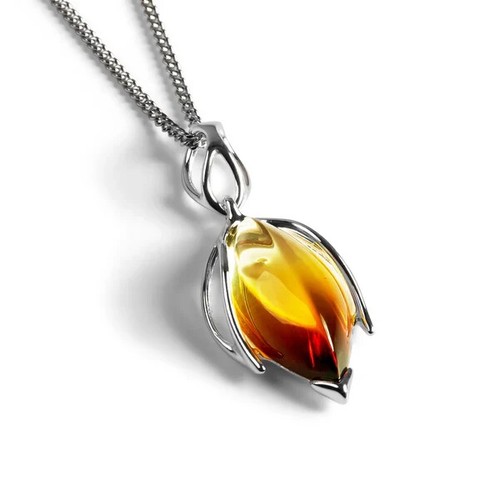 Sunset baltic amber gemstone - sunset,