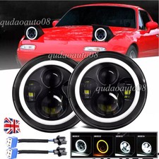 Black 2x 7'' LED Headlights