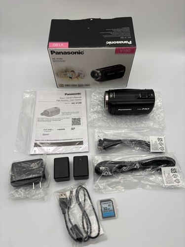 Panasonic v180 0mp video - hc-v180, 10.0mp