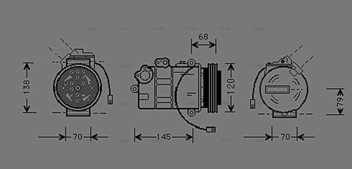 Ava aircon compressor - compressor, aiak011