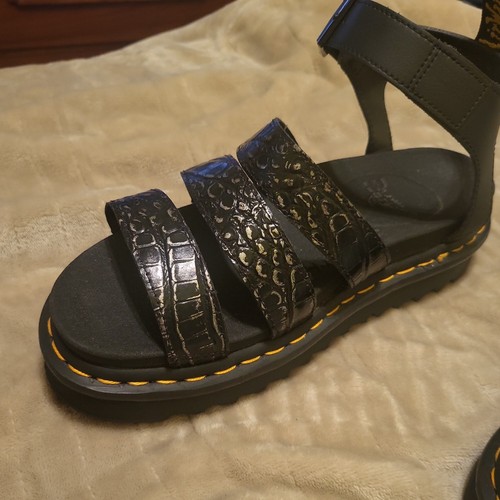 Martens black croc leather - dr.,