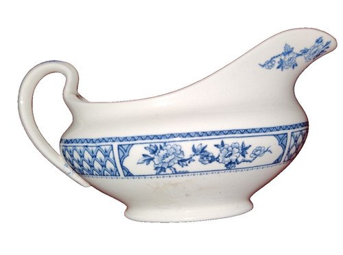 Blue and white - gravy, jug