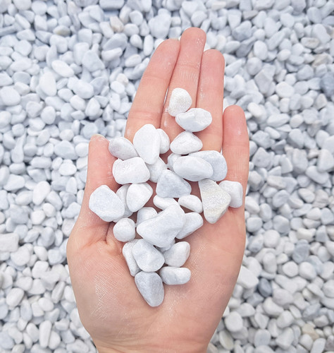 Decorative garden stones snow - decorative,