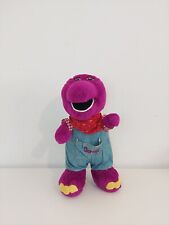 Barney Dinosaur Overalls Dungarees Farmer 12” Plush 1990’s Soft Toy Teddy Rare
