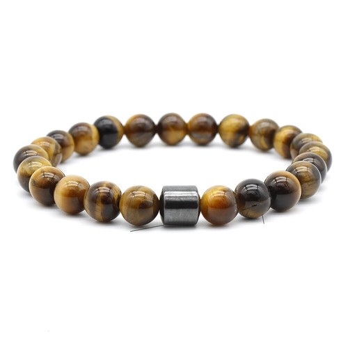Natural 8mm tiger - natural, tiger's
