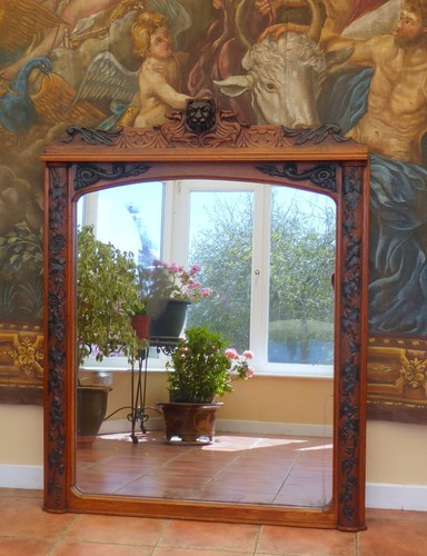 Large carved mirror height - large,