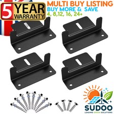 Solar Panel Z Brackets Mounting Stainless Fixings Caravan Roof Motorhome RV