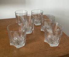 Bormioli Rocco Selecta Crystal Glass Low Ball Whisky Tumblers  X6 / Barware