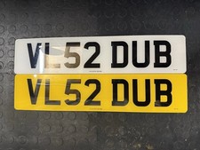 Private Number Plate VL52 DUB