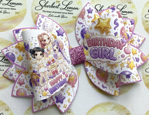 Pop birthday girl - girl, 5"