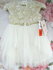 *BNWT Gold Ivory Lace Tulle