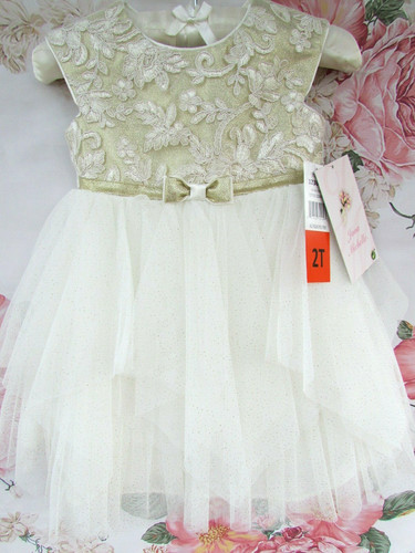 Bnwt gold ivory lace tulle - *bnwt,