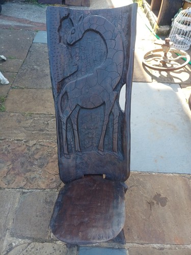 Vintage carved hardwood - vintage,