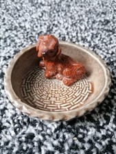 Vintage WADE Dog In A Basket