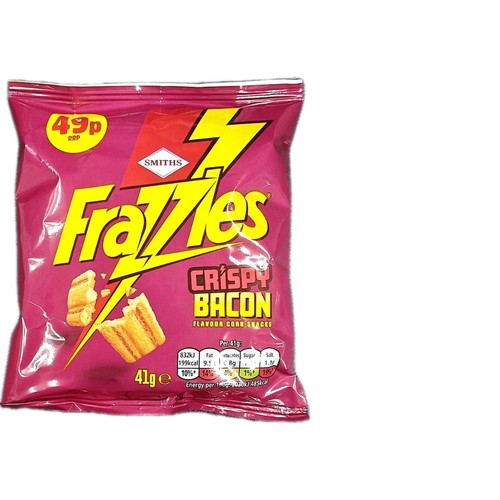 Smiths frazzles bacon crisps - bacon,
