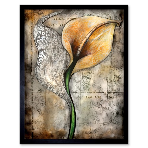 Batik style pattern - style, lily
