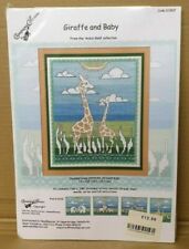 Giraffe and Baby Counted Cross