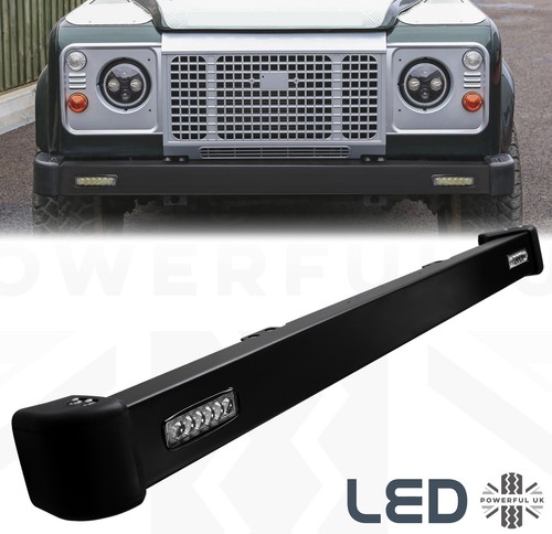 Black steel front bumper with - front,