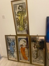 Vintage mucha mirrors - mucha, genuine