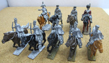 9 Napoleonic Cavalry Soldiers - Hussars & Others -  Part Painted - (3933)