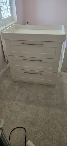White wooden baby changing - baby,