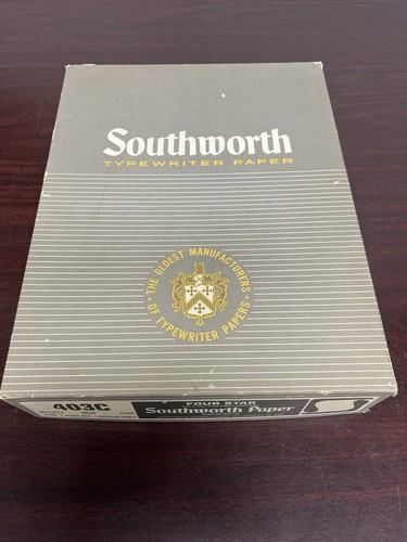 Southworth typewriter paper - typewriter,