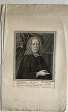 2 18th century portrait engravings Christopher Walther & Rambach