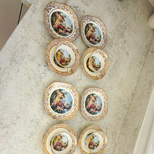 Bavaria porcelain plate set - bavaria,