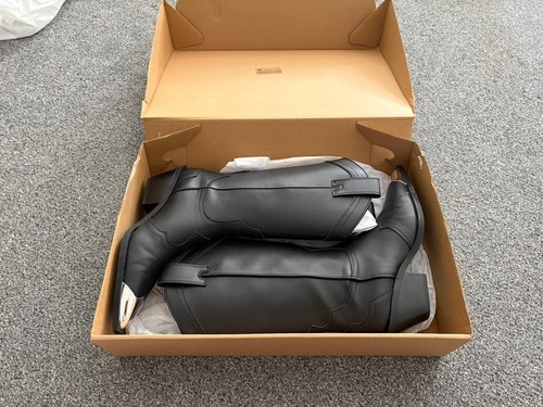 Zara black cowboy - black, faux