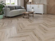 Limed Oak LVT Herringbone