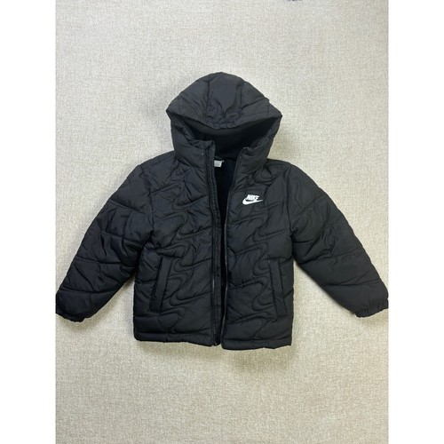 Nike kids black quilted - black, swoosh