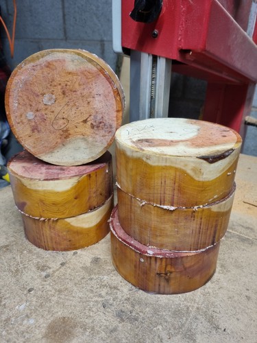 English yew bowl blanks - 6x2, ¼