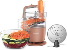 Kenwood FDP22.130RD MultiPro Go Compact Food Processor 1.3L 650w Clay Red