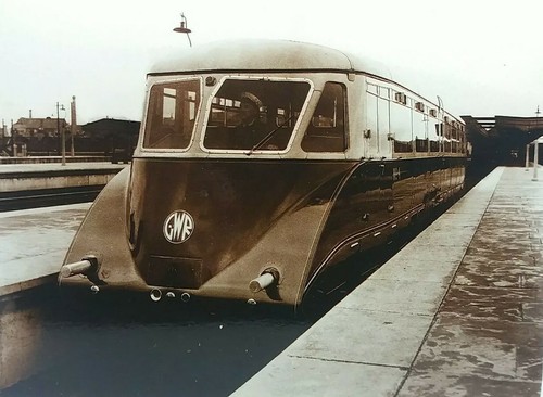 Railway postcard gwr railcar - postcard,