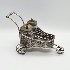 Victorian Silver Plated Motoring Cruet Set, 19th Century
