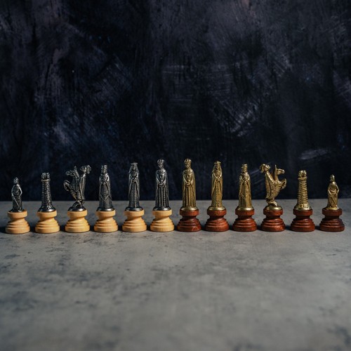 Medieval chess pieces - medieval,