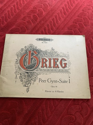 Piano duet sheet music - piano, grieg