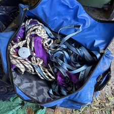 Slackline tensioning system with 100metre Elephant Slackline 