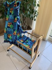 Wooden Dolls Swinging Cot Crib
